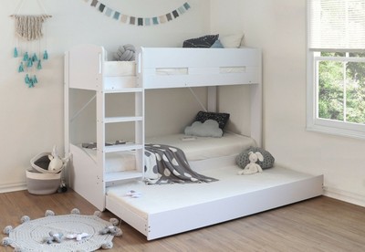 3 single bunk beds