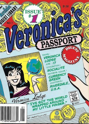 Veronica's Digest Comic Magazine Passport No. 1 November 1992