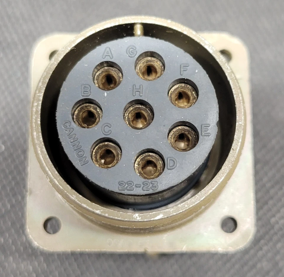 ITT Cannon MS3101F22-23S Mil-Spec 8 Pin Connector With Backshell - Image 2 of 4