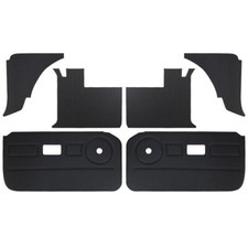 New 6 Piece Interior Panel Set W Door Panels Mgb Gt 1970-75 Black Made Uk Tk120