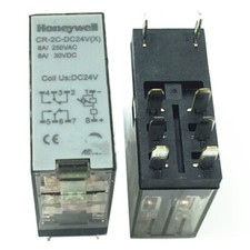 10Pcs HONEYWELL CR-2C-DC24V(X) Intermediate Relay 8Pins 8A 250VAC