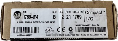 Allen-Bradley 1769-IF4  Ein-Ausgangsmodul I/O 4 Kanäle Ser: B, REV:2, F/W: 2.1