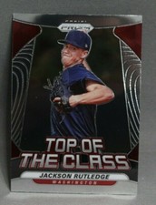 2020 Panini Prizm Top of the Class Jackson Rutledge Baseball Card #TOC-17