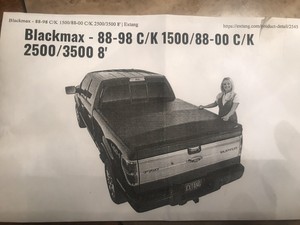 Extang Blackmax Tonneau Cover 88 00 Chevy Gm C K Pickup 8 Bed Ebay