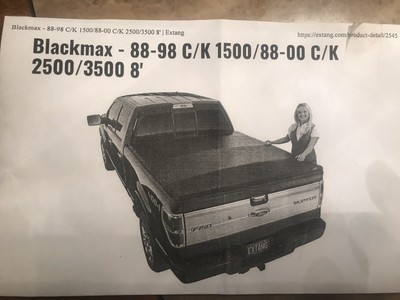 Extang Blackmax Tonneau Cover 88 00 Chevy Gm C K Pickup 8 Bed Ebay