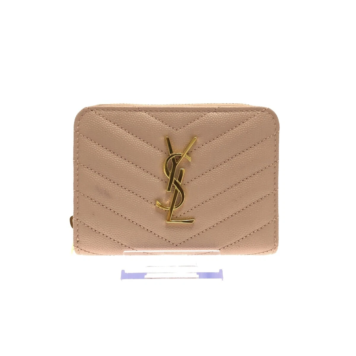 Saint laurent monogram leather wallet cheap