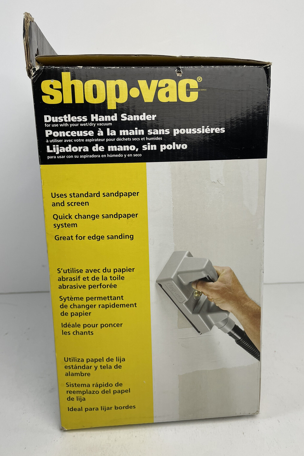 Shop Vac91980 Dustless Hand Sander For Use With Your Wet/Dry Vacuum