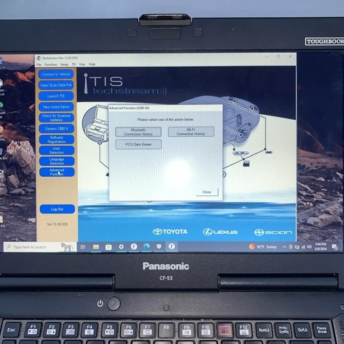 🔵➕Diagnostic Code Reader Laptop Scanner Fit For Toyota Lexus Scion ver 8.00.034