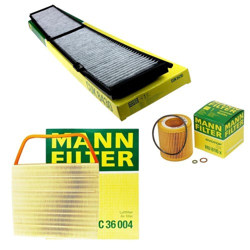 Mann Oil Air Carbon Cabin Filter Kit for BMW E82 E90 E92 E93 135i 335i