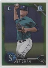 2016 Bowman Draft Chrome Picks Green Refractor 94/99 Bryson Brigman #BDC-105 fm0