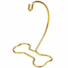 Dog Bone Shaped Brass Metal Christmas Ornament Stand Decoration