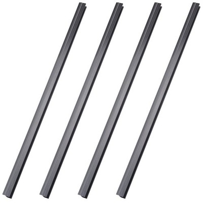 Tenare 4 Pieces Hanging File Rails Pvc Black File Rails Hanging System Keeping