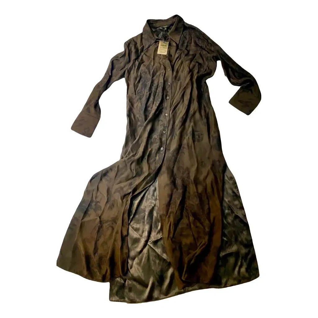 Massimo Dutti studio shirt silk dress long sleeves ultra rare!!! image 2