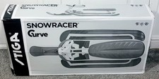 STIGA Snowracer Curve GT - Pro Snow Sledge - White - Steering Wheel  Suspension