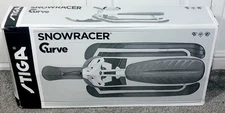 STIGA Snowracer Curve GT - Pro Snow Sledge - White - Steering Wheel & Suspension