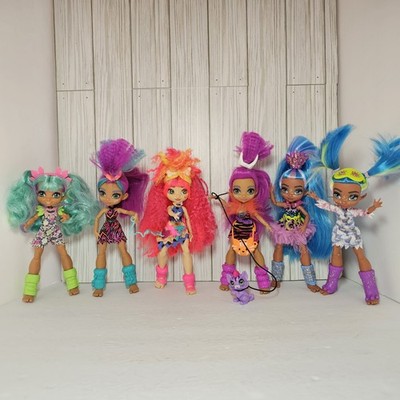6 Cave Club Dolls Mattel Rockelle Tella Roaralai Emberly Accessories Incomplete
