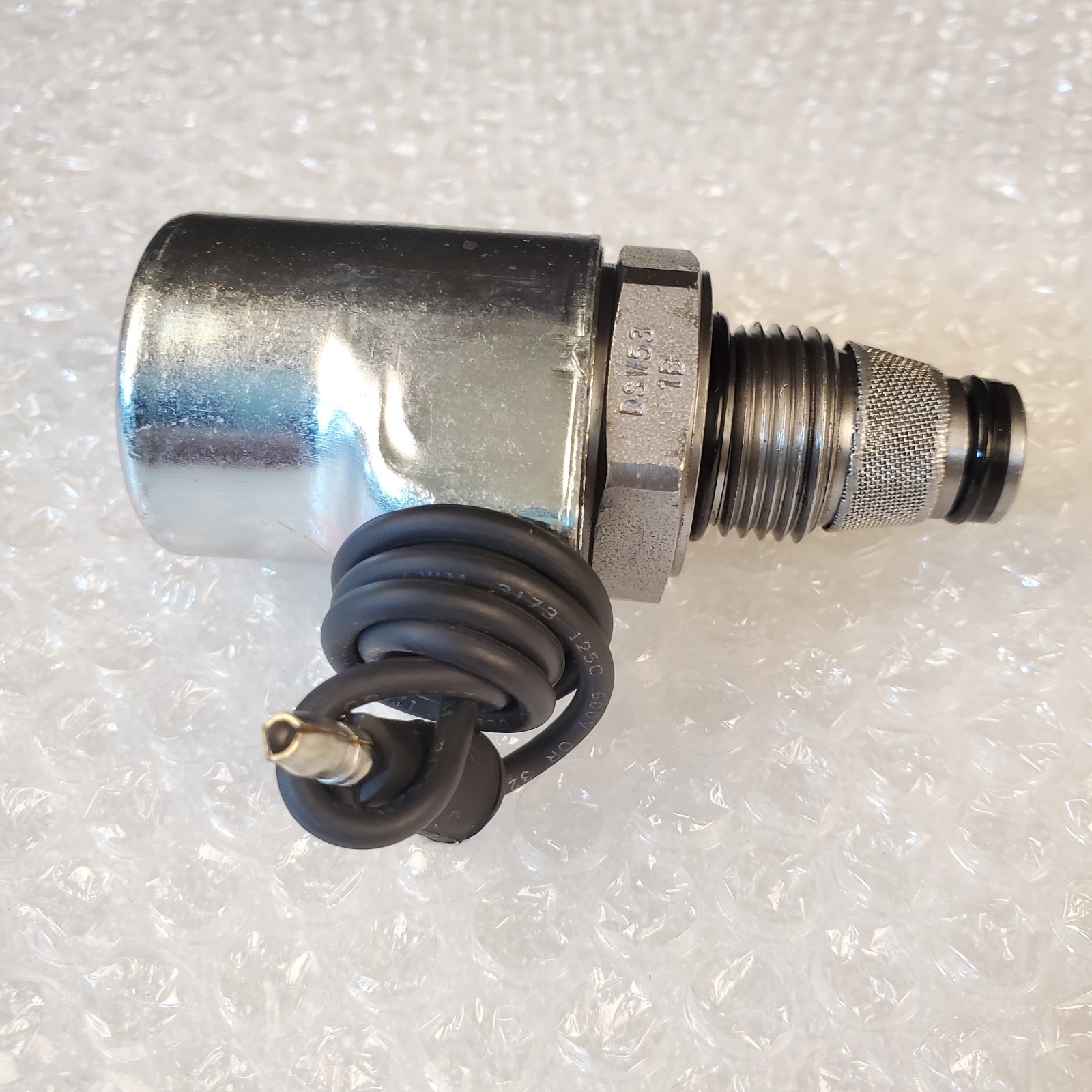 "A" Solenoid coil and valve, 3/8" stem, Snow Plow, Meyer 15356, Buyers 1306015