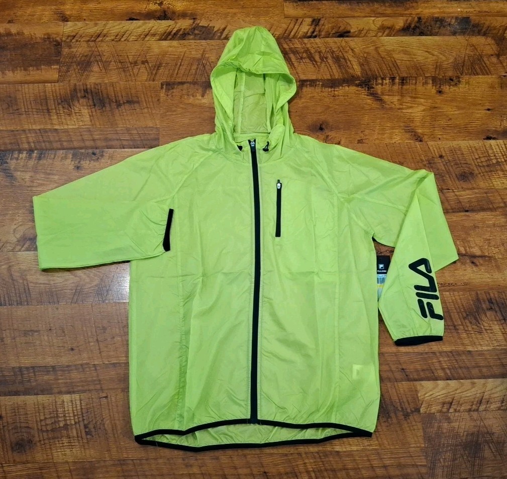 FILA Giacca a vento uomo trail run track zip intera taglia media