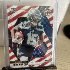 2025 Panini Mosaic Tory Horton RC Red White And Blue #396