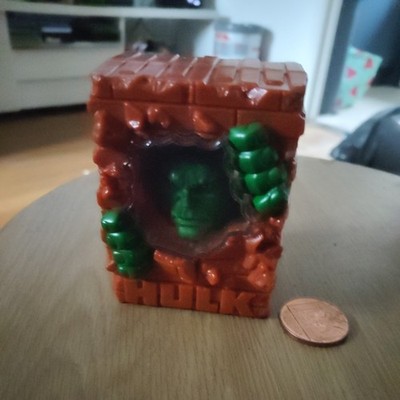 The Incredible Hulk Vintage Figur Marvel Burger King Box Moving Face
