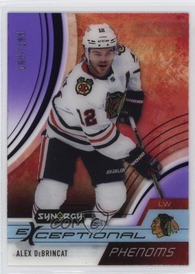 2021-22 Upper Deck Synergy Exceptional Phenoms Purple 103/199 Alex DeBrincat n0c