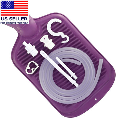 Enema Bag Kit with 5Ft Hose Coffee Enemas at Home Water Shower Douche Colon Deto