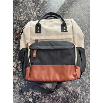 LOVEVOOK Laptop sleeve 18'' Backpack Travel Bag USB Charging Port Cream Black