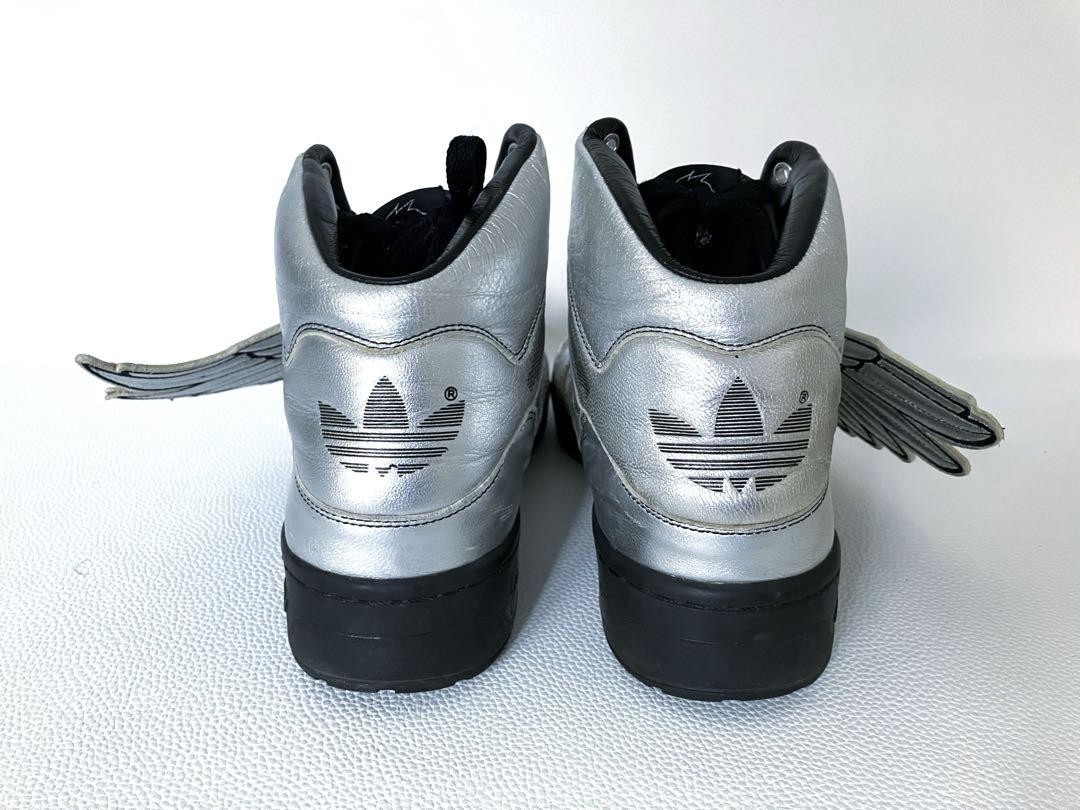 Adidas Jeremy Scott Wings 2.0 Metallic Silver US 9.5 JS Rare