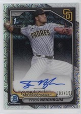 2024 Bowman Draft Chrome Prospect HTA Choice Refractor Tyson Neighbors Auto 1k9t