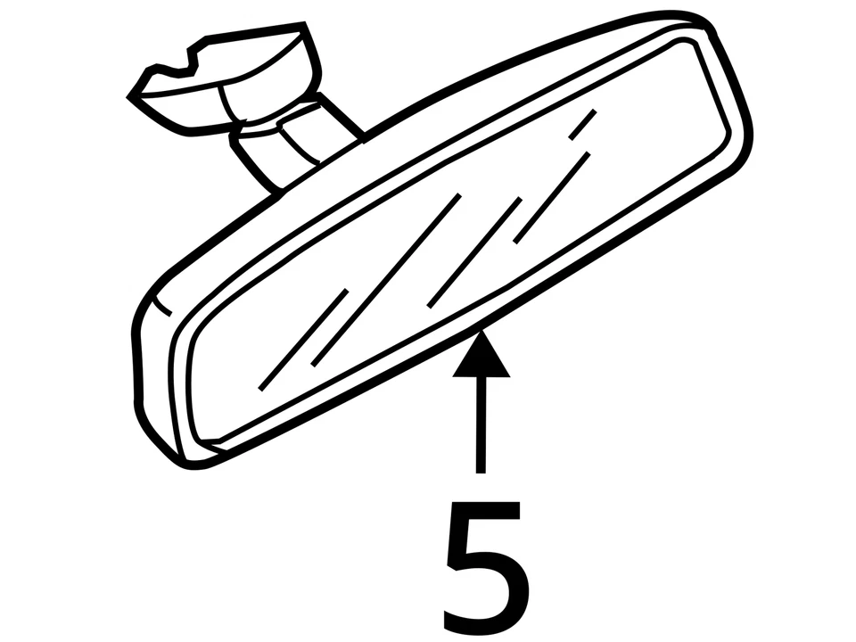 Espejo retrovisor interior Mazda 2 2011-2014 OEM RM2YC Foto 3 de 3