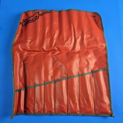 Snap-On C-92C 9/piece Wrench Set Tool Wrap Roll Storage Original