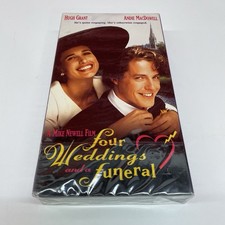 VHS 1994 Four Weddings and a Funeral Hugh Grant Andie MacDowell New Sealed