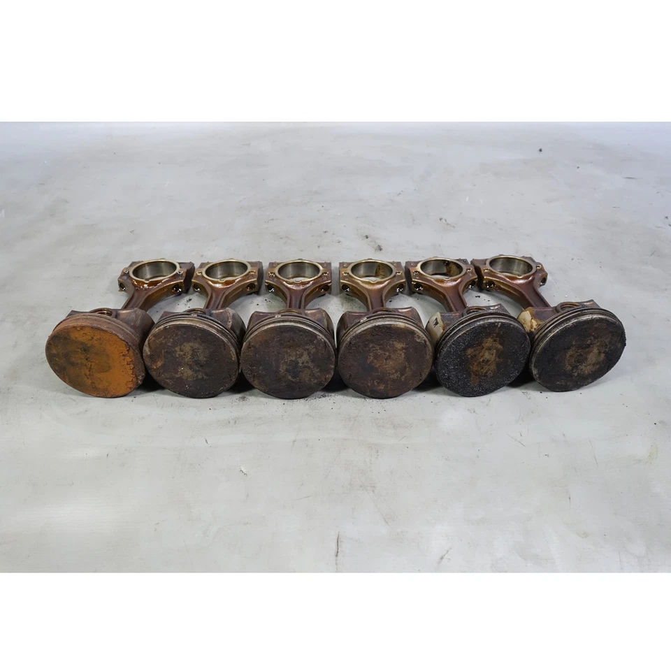 BMW E46 Serie 3 X3 3.0L M54b30 Juego de 6 cilindros pistón y bielas OE Foto 2 de 4