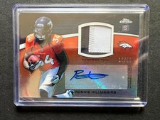 2012 Topps Chrome NFL Rookie Patch Auto RPA - Ronnie Hillman RC /50
