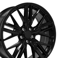 4pcs 5773 Gloss Black 20x8.5 Wheels 5x120 Fits Chevy Camaro 4pcs 5773 Gloss Black 20x8.5 Wheels 5x120 Fits Chevy Camaro