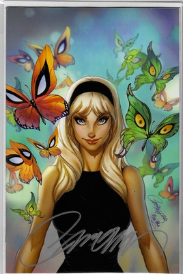 #ad Gwen Stacy #1 J Scott Campbell Virgin Variant NM Signed w COA $40.00