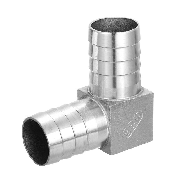 38Mm Schlauchstutzen 90 Grad Rohrverschraubung, 304 Edelstahl L-Winkel Adapter-image