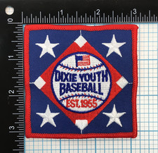 VINTAGE DIXIE YOUTH BASEBALL FONDATO 1955 SUD-EST USA 3" FERRO SU TOPPA
