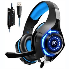 Gaming Headset Mic Headphones Stereo Bass Surround For PS5 PS4 PC Xbox One