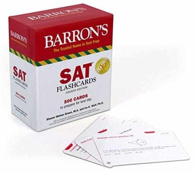 SAT Flashcards: 500 Cards to Prepare - Cards, by Green M.A. Sharon - Very Good