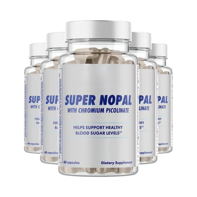5-Pack Super Nopal Santo Remedio   Advanced Daily Dietary Supplement - 300 Count