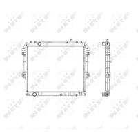 KüHler WasserküHler Aluminium FüR Toyota Hilux VI Pick-Up 2.5 D-4D