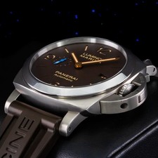 Panerai Luminor Marina 1950 3 Days Automatic 44mm Titanium Brown Dial PAM01351 3