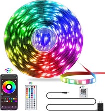 LED Lights for Bedroom, 25FT RGB LED Strip Lights with 44 Keys IR Remote, Smart