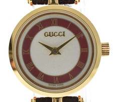 [NWAR MINT w/Box] Vintage GUCCI 2000L 22mm Sherry Line Red Quartz Women's Watch