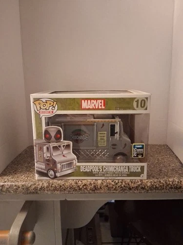 Funko Pop! Rides Marvel #10 Deadpool's Chimichanga Truck 2015 Convention Grey