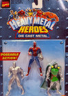Marvel Heavy Metal Heroes Die-Cast Set Spiderman, Doctor Doom, Silver Surfer-MOC
