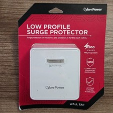 CyberPower - Home Office 0 ft. Surge Protector - 2 outlets Wall Tap White