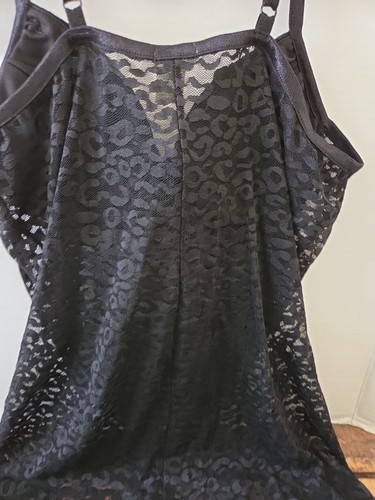 BOZZOLO Womans Black Lace Shorts Body Suit Size Large - Picture 10 of 11