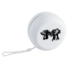 'Two Dachshund Dogs Portrait' Retro Style Yo-Yo (YY00051646)